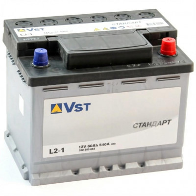 Автомобильный аккумулятор VST Стандарт 60 Ач 540А обр.пол. (242х175х190) L2-1