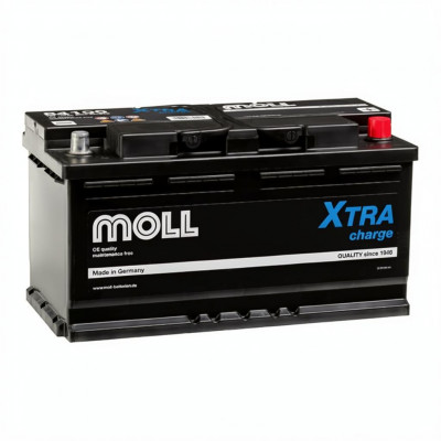 Автомобильный аккумулятор Moll X-TRA charge 100 Ач 900A обр. пол. (353x175x190) 84100