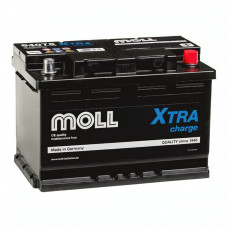 Автомобильный аккумулятор Moll X-TRA charge 75 Ач 720A обр. пол. (278x175x190) 84075